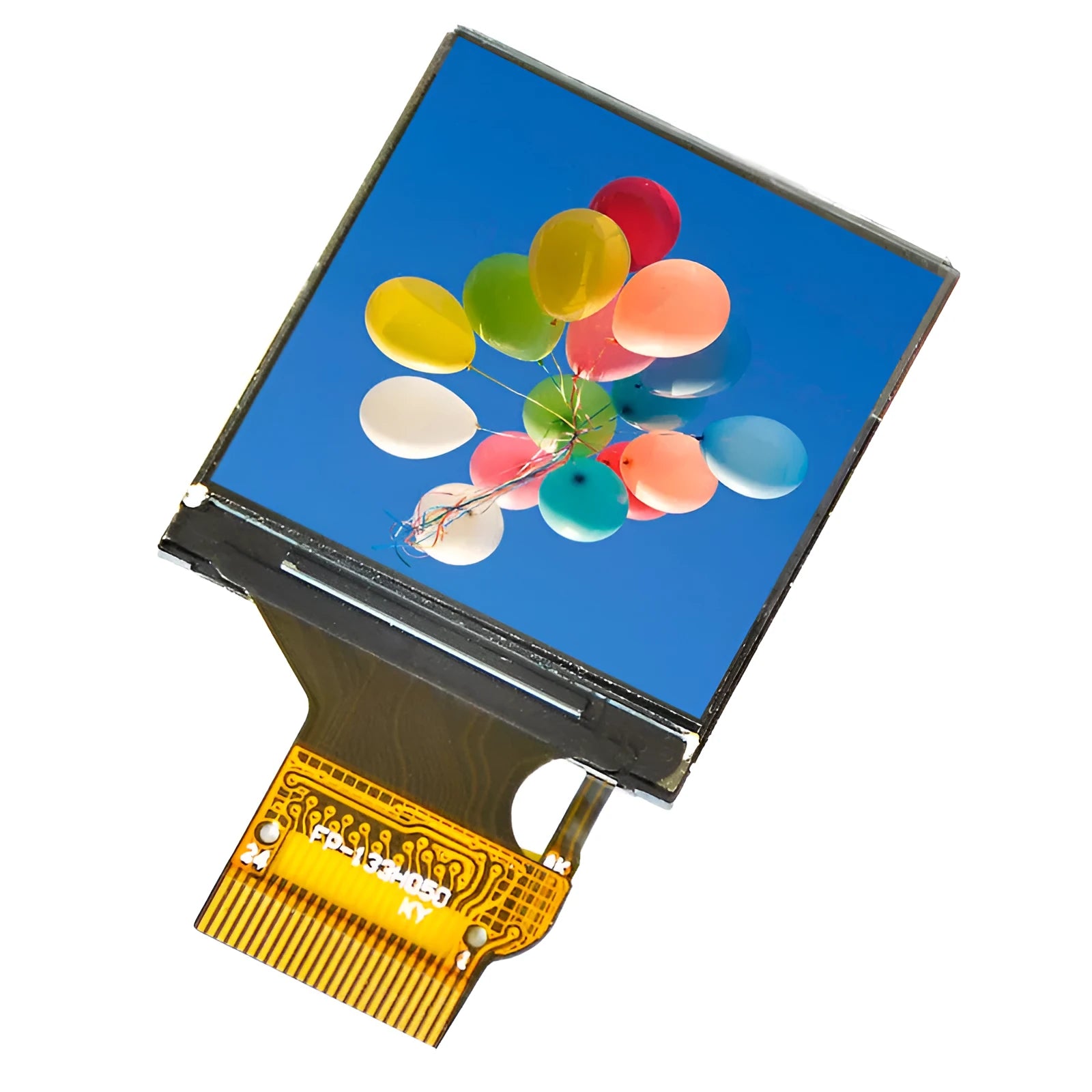 1.3 inch square IPS LCD display module with 240x240 resolution and 18-pin connector
