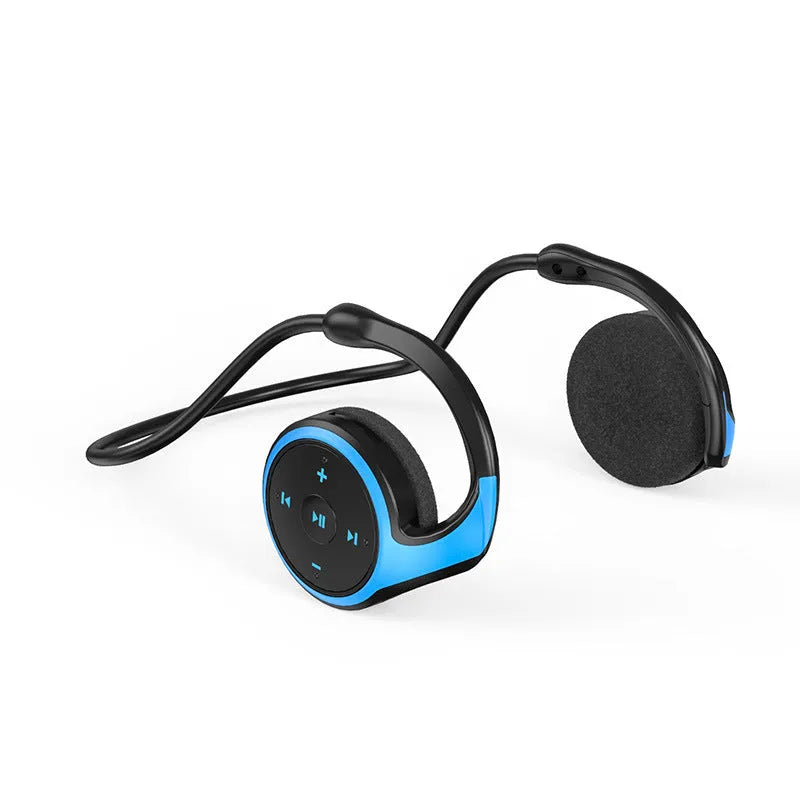 New wireless Bluetooth headset with MP3 player, fast pairing, in-ear design, black, for outdoor sports