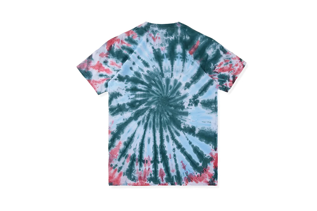 Alien football tie dye short sleeve t-shirt in 98% cotton, unisex casual top