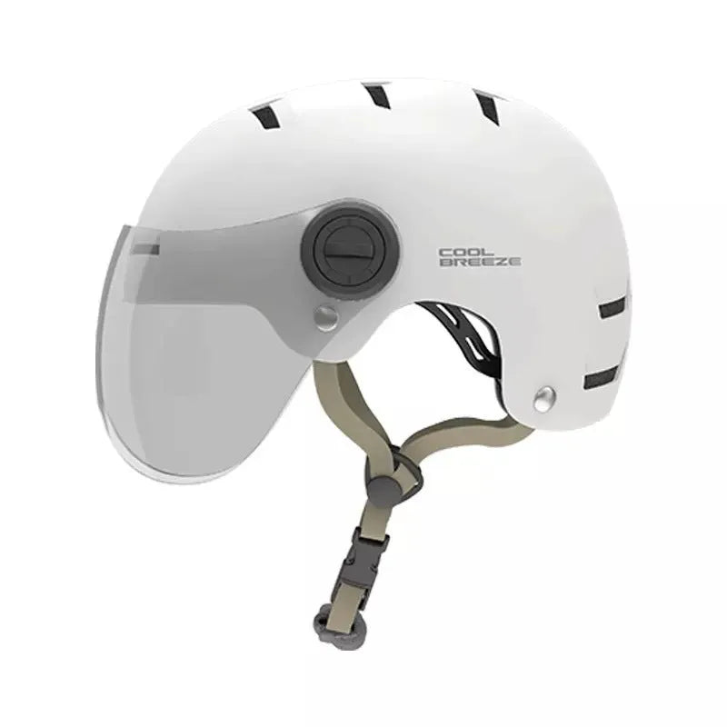 Cool Breeze Riding Helmet in grey, Style A, with cushioning and anti-impact ABS shell for cycling and skateboarding