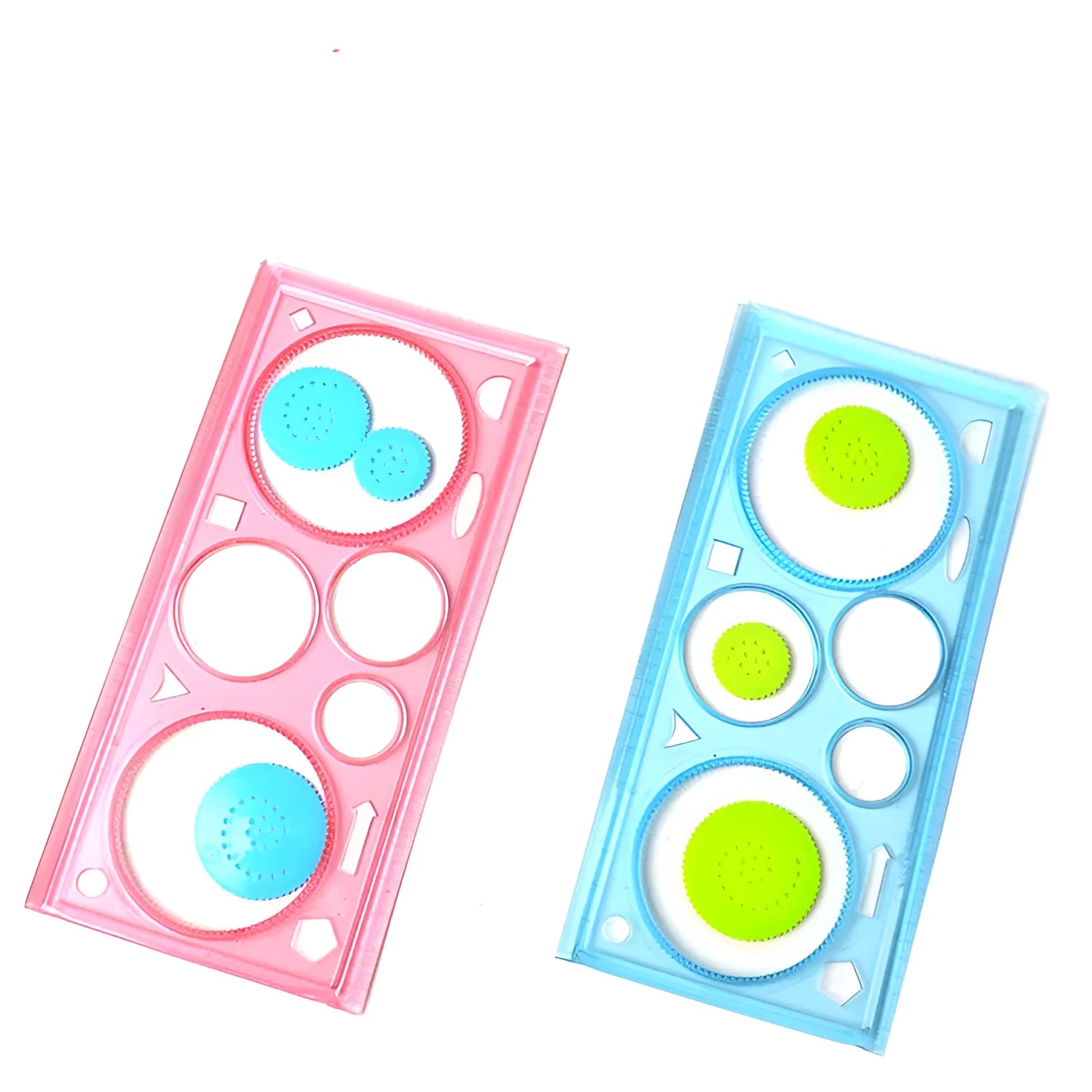 Plastic hollow wreath drawing template set for crafts and stationery