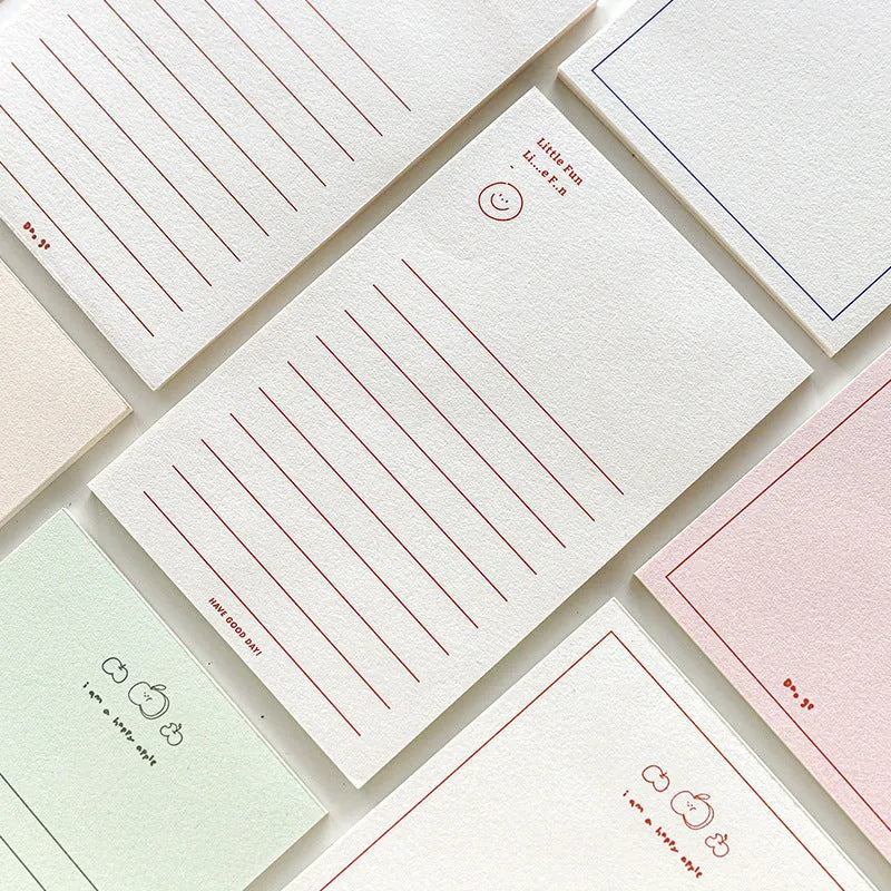 Memo pad notebook compatible with Apple iPhone with paper cover and 30 paper inserts