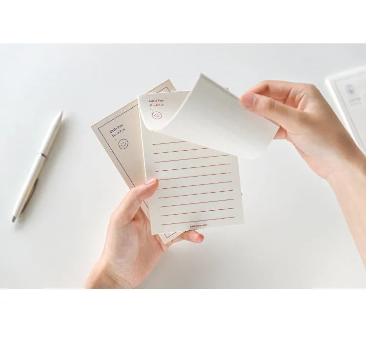 Memo pad notebook compatible with Apple iPhone with paper cover and 30 paper inserts
