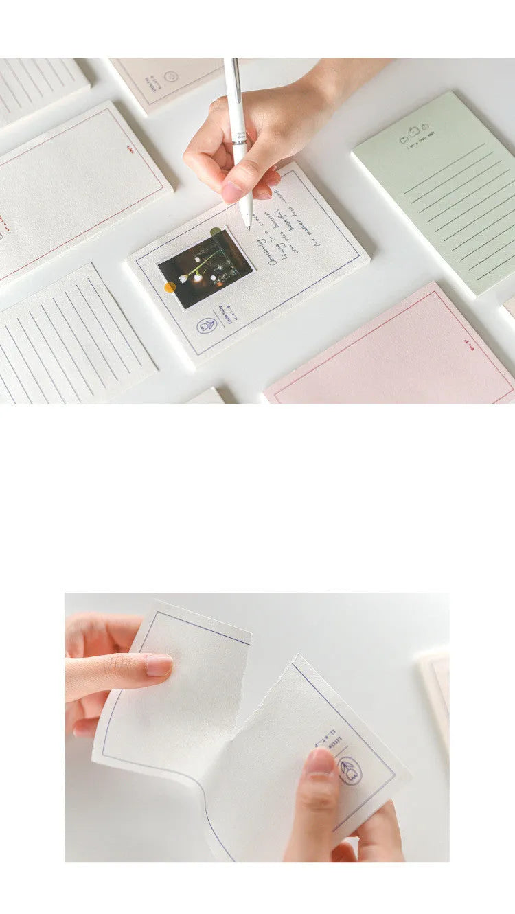 Memo pad notebook compatible with Apple iPhone with paper cover and 30 paper inserts