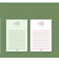Memo pad notebook compatible with Apple iPhone with paper cover and 30 paper inserts