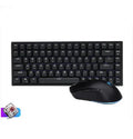 RK526 wireless mechanical keyboard and optical mouse set in blue, brown, or red.
