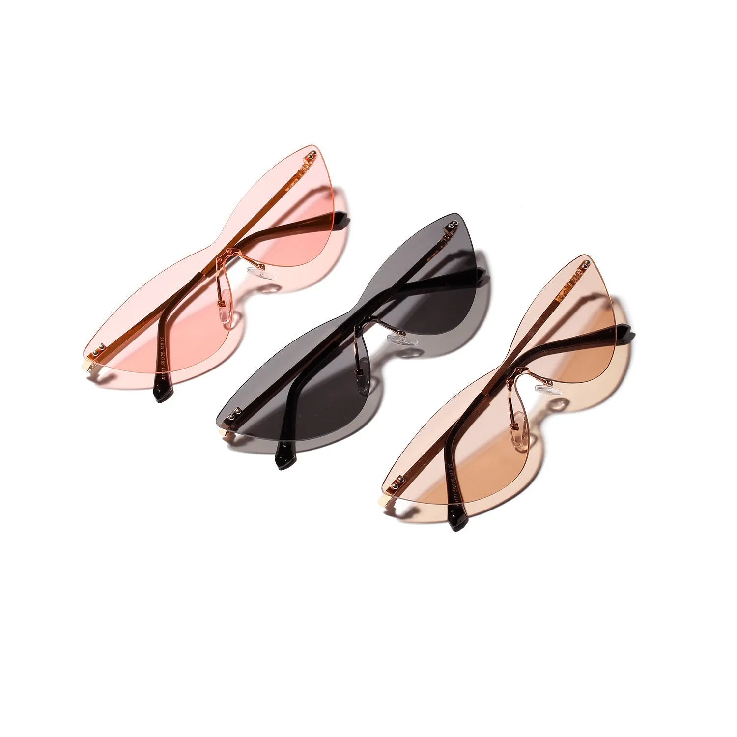 Brown lens vintage sunglasses with a metal frame for adults.