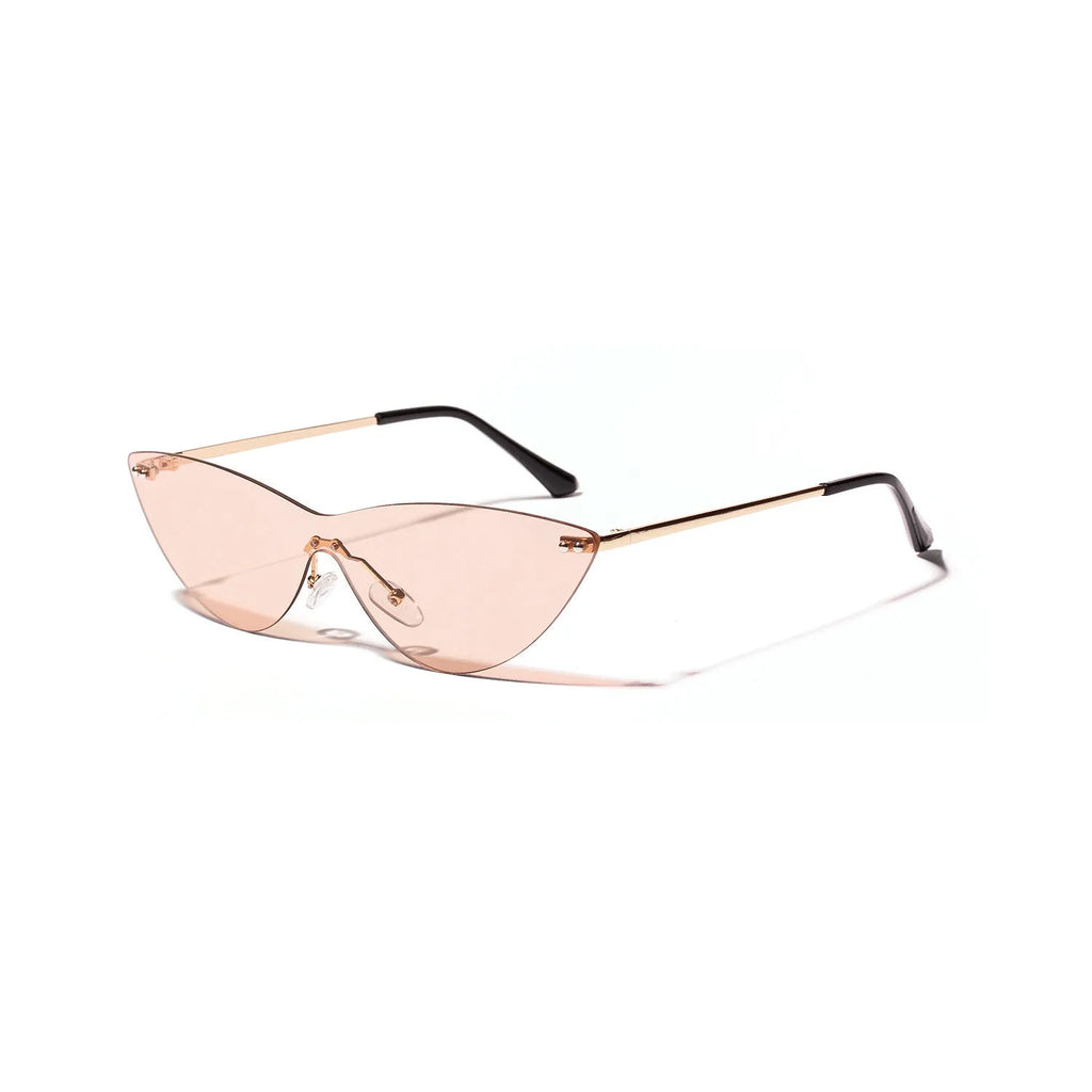 Brown lens vintage sunglasses with a metal frame for adults.