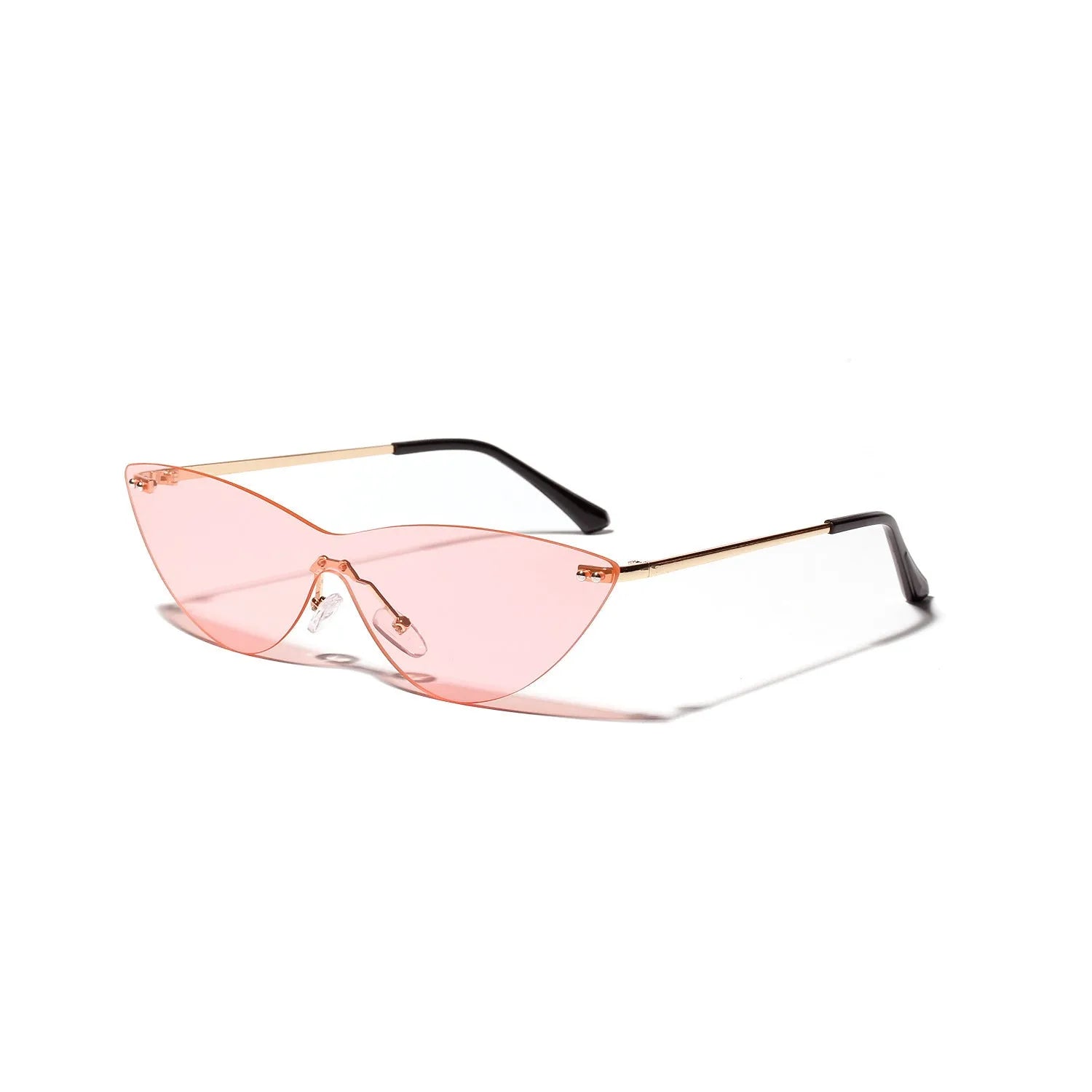 Brown lens vintage sunglasses with a metal frame for adults.
