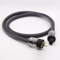 Pure copper audio power cable with choice of EU or US plug in 1m, 1.5m, 2m lengths