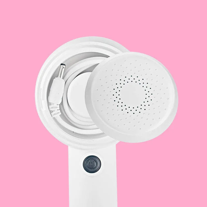 White rechargeable fabric shaver for clothing pilling removal on jerseys