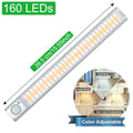 Smart USB charging body induction lamp with aluminium alloy shade, showing motion sensor and LED beads