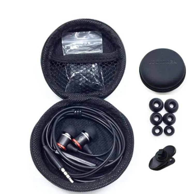 We-33 wired metal in-ear earphones with 120cm cable for mobile phones