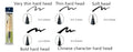 Bamboo calligraphy practice pen with hair tip and soft brush for Chinese writing