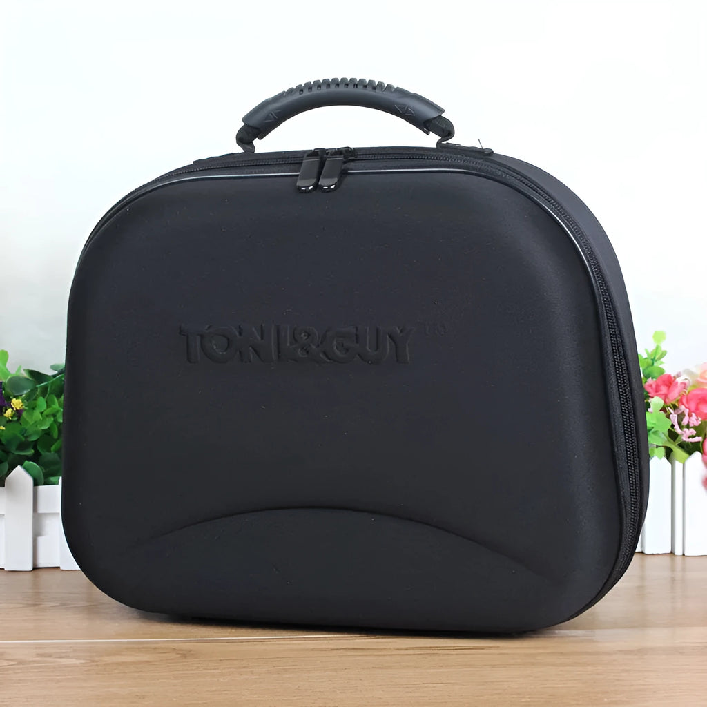 EVA black multifunctional hairdressing kit bag, 32 x 14 x 27 cm, for hair stylist tools including dryer, scissors and clippers
