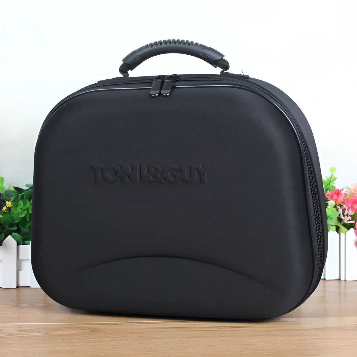EVA black multifunctional hairdressing kit bag, 32 x 14 x 27 cm, for hair stylist tools including dryer, scissors and clippers
