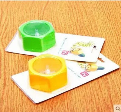 Yellow and green spiral vegetable cutter kitchen gadget with food-grade ABS plastic construction