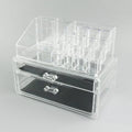 Transparent foldable acrylic storage organiser box with 18-litre capacity