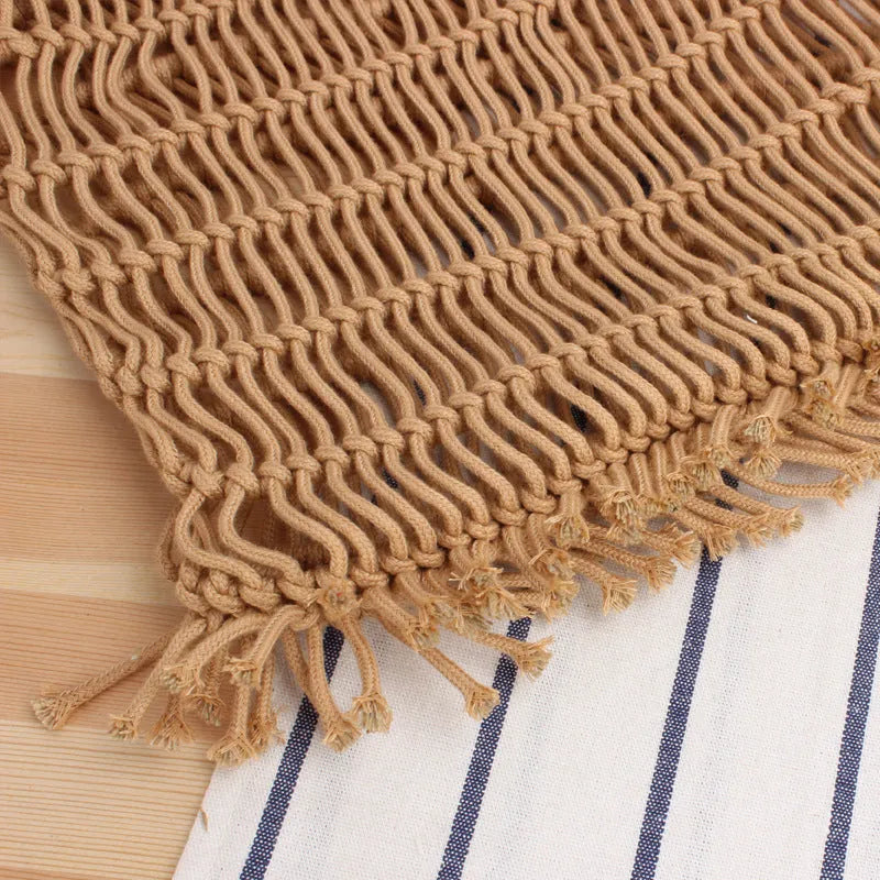 Women's woven straw beach bag with soft handles in medium square shape