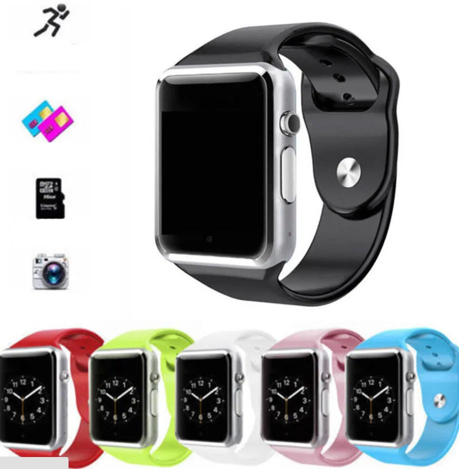 A1 smart watch with 1.54-inch screen and camera for Android with GSM SIM support