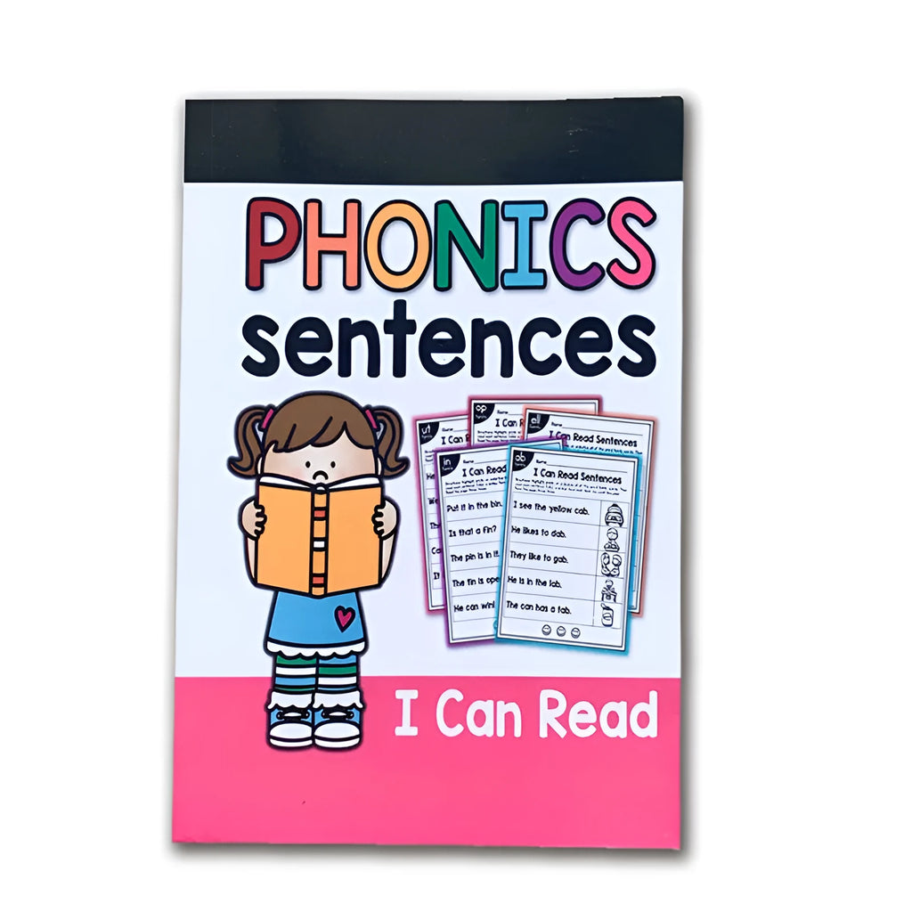 Phonics reading worksheet for children aged 6+ measuring 21cm by 14cm