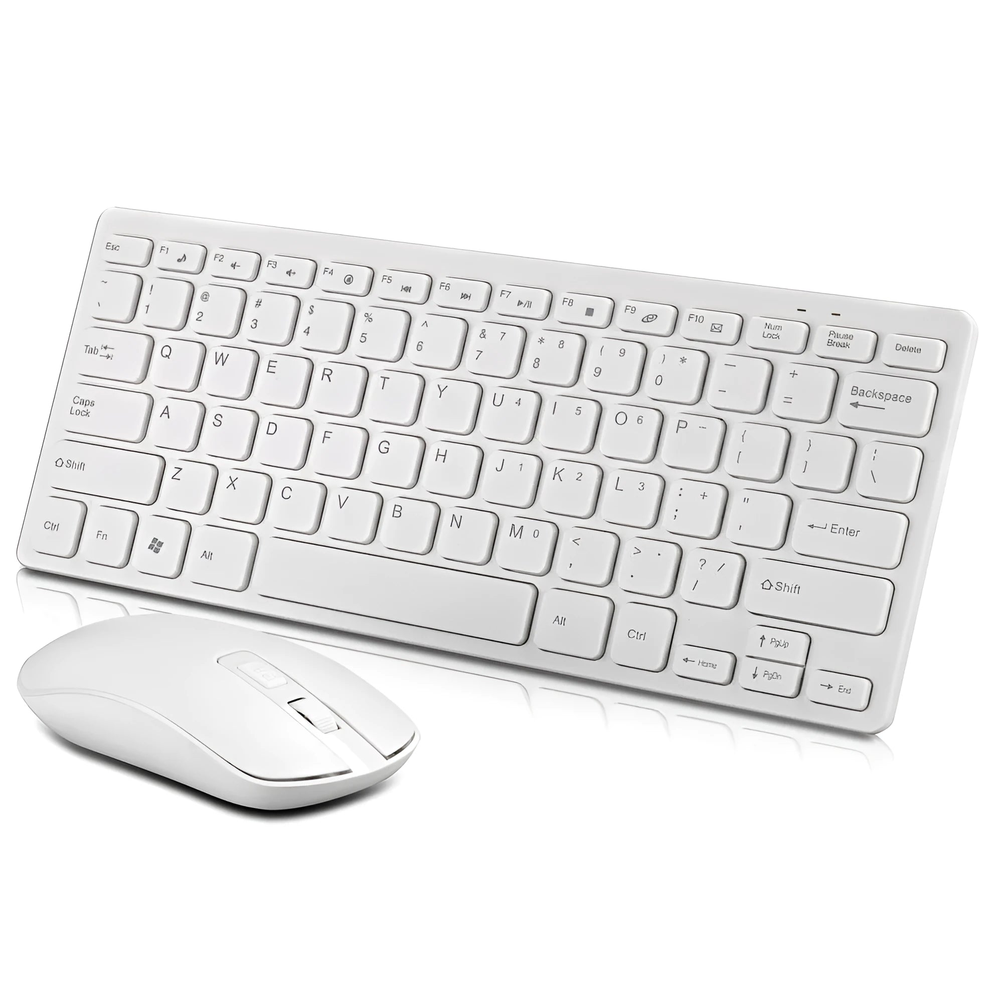 Wireless keyboard and mouse set in black with USB receiver, 283x122x22mm keyboard