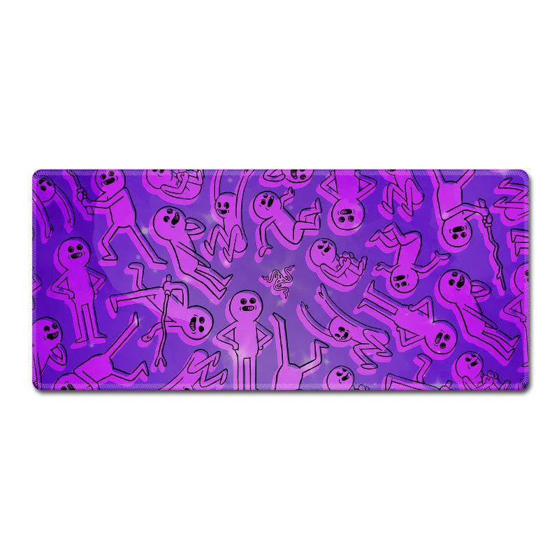 Large RGB gaming mouse pad with anti-skid rubber base in black colour