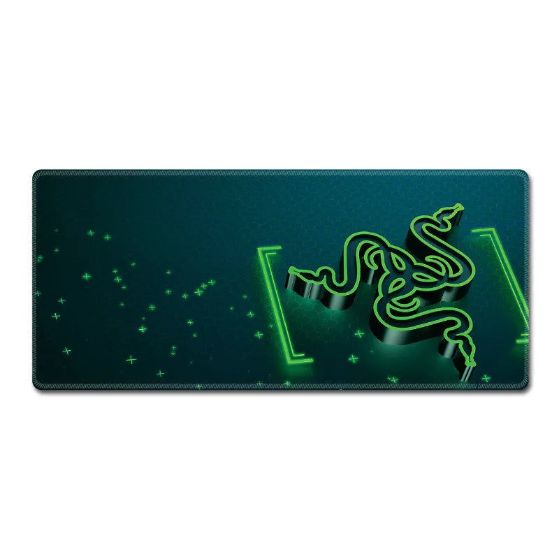 Large RGB gaming mouse pad with anti-skid rubber base in black colour