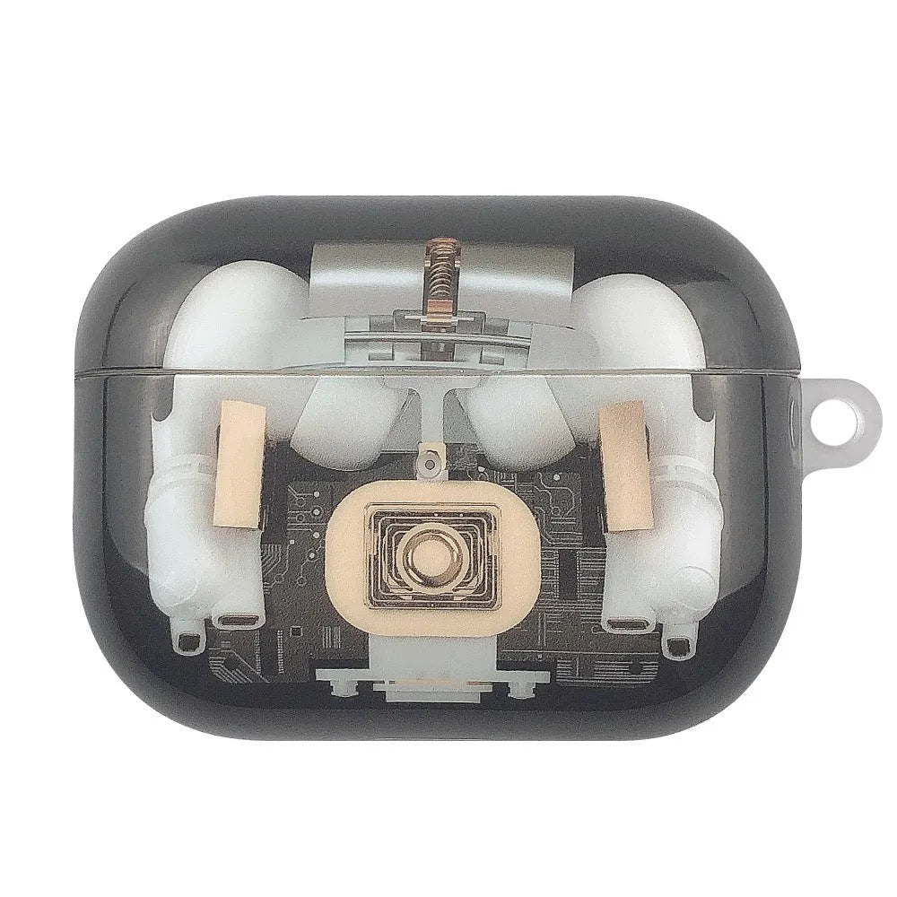 Steampunk mechanical design TPU protective case for Apple AirPods 1st and 2nd generation