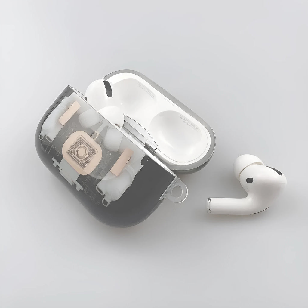 Steampunk mechanical design TPU protective case for Apple AirPods 1st and 2nd generation