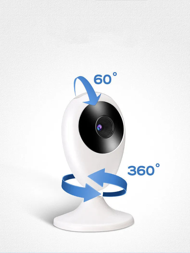 Wireless indoor baby monitor camera with 2MP CMOS sensor, 1080P resolution, 3.6mm lens and motion detection.