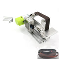 895 fixed-angle belt sharpening machine with speed adjustment dial and compact desktop design