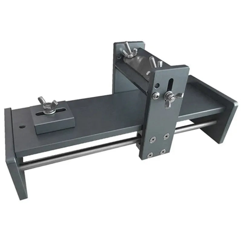 Fixed angle woodworking sharpener tool made of aluminium alloy and stainless steel for chisels and planer blades.