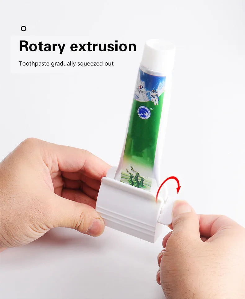 Large toothpaste squeezer in white plastic with ABS material for bathroom use