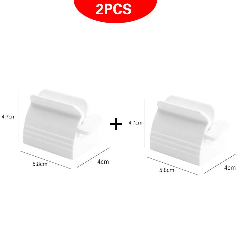 Large toothpaste squeezer in white plastic with ABS material for bathroom use