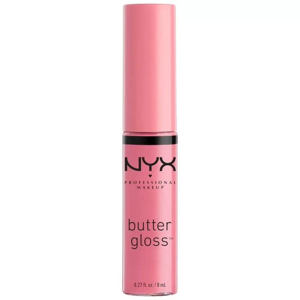 Nyx Butter Gloss lip glaze in multiple shades including BLG36 Sorbet and BLG09 Vanilla Cream Pie