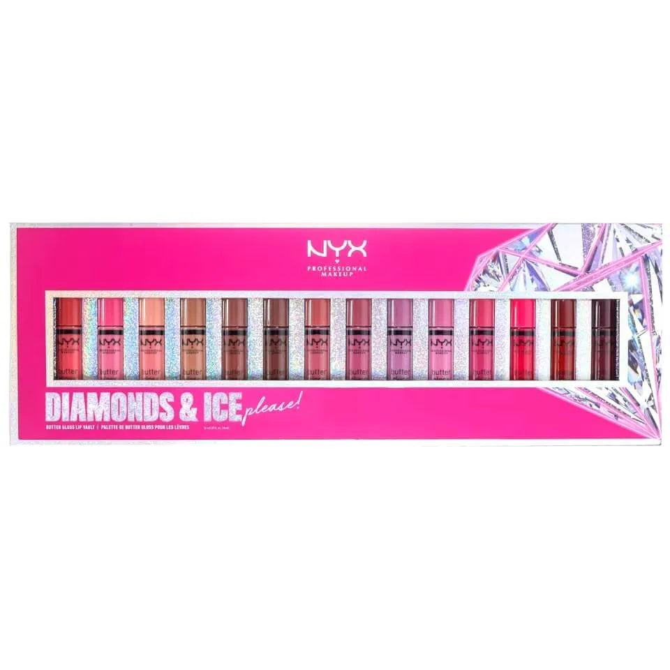 Nyx Butter Gloss lip glaze in multiple shades including BLG36 Sorbet and BLG09 Vanilla Cream Pie