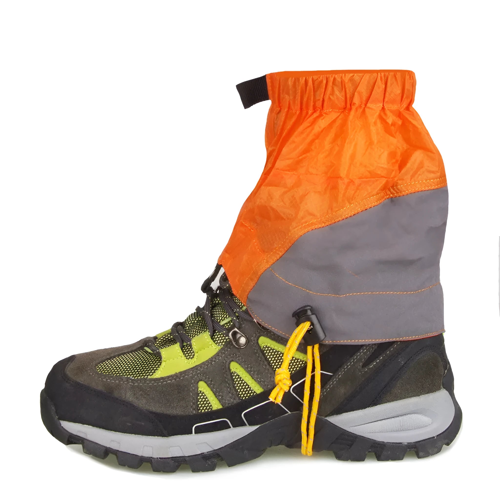 Splash-proof tear-proof breathable sand-proof foot cover in black nylon check cloth 22x20cm