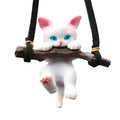 Creative cute branch cat rearview mirror pendant as simple car interior decoration accessory