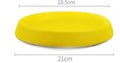 Yellow EVA plastic dog fetch ball weighing 70g for training and bonding exercises