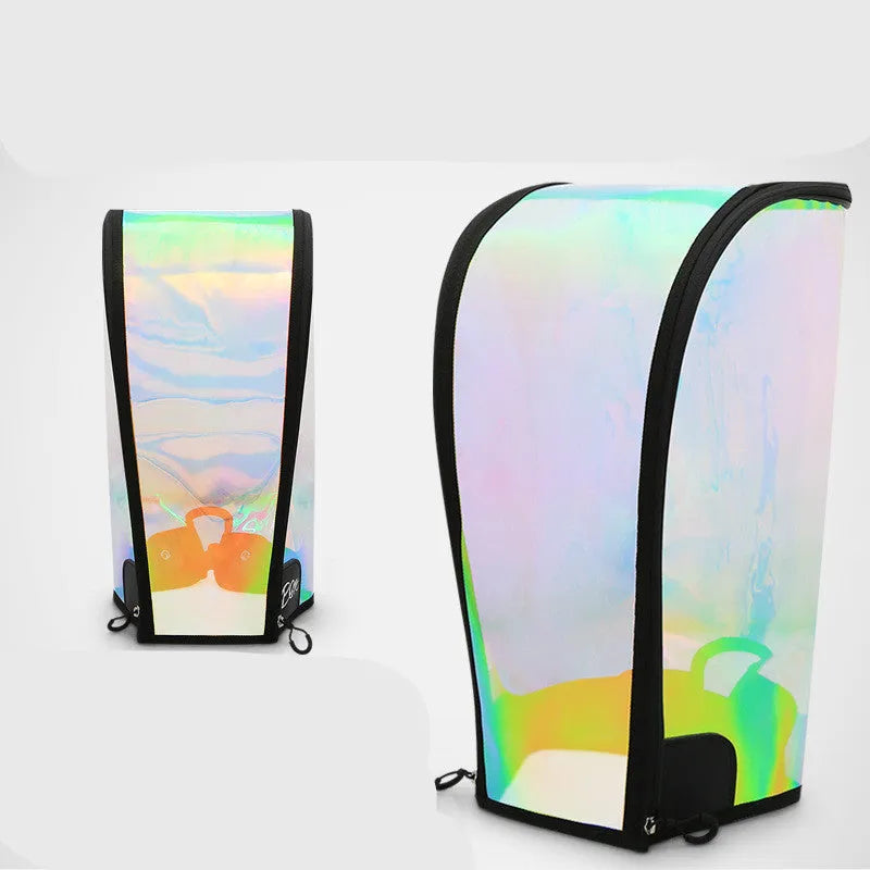 Universal colourful laser rainbow ball bag cap with adjustable buckle