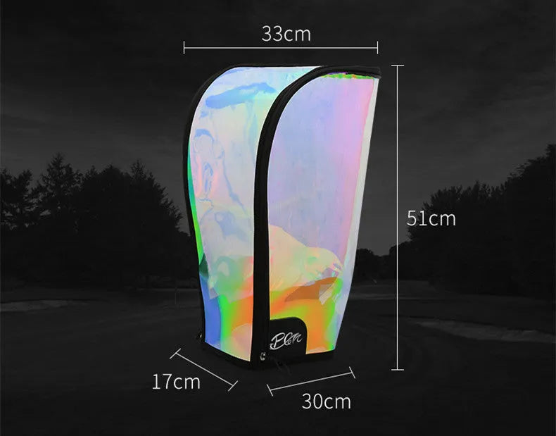 Universal colourful laser rainbow ball bag cap with adjustable buckle