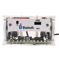 Bluetooth speaker DIY kit with transparent acrylic shell and electronic components for assembly