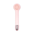 Grey electric shower brush with four rotating heads for back cleansing and massage