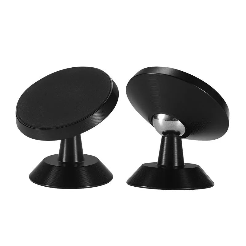 A universal magnetic car phone holder in black, silver, or gold, measuring 35.5mm by 40mm.