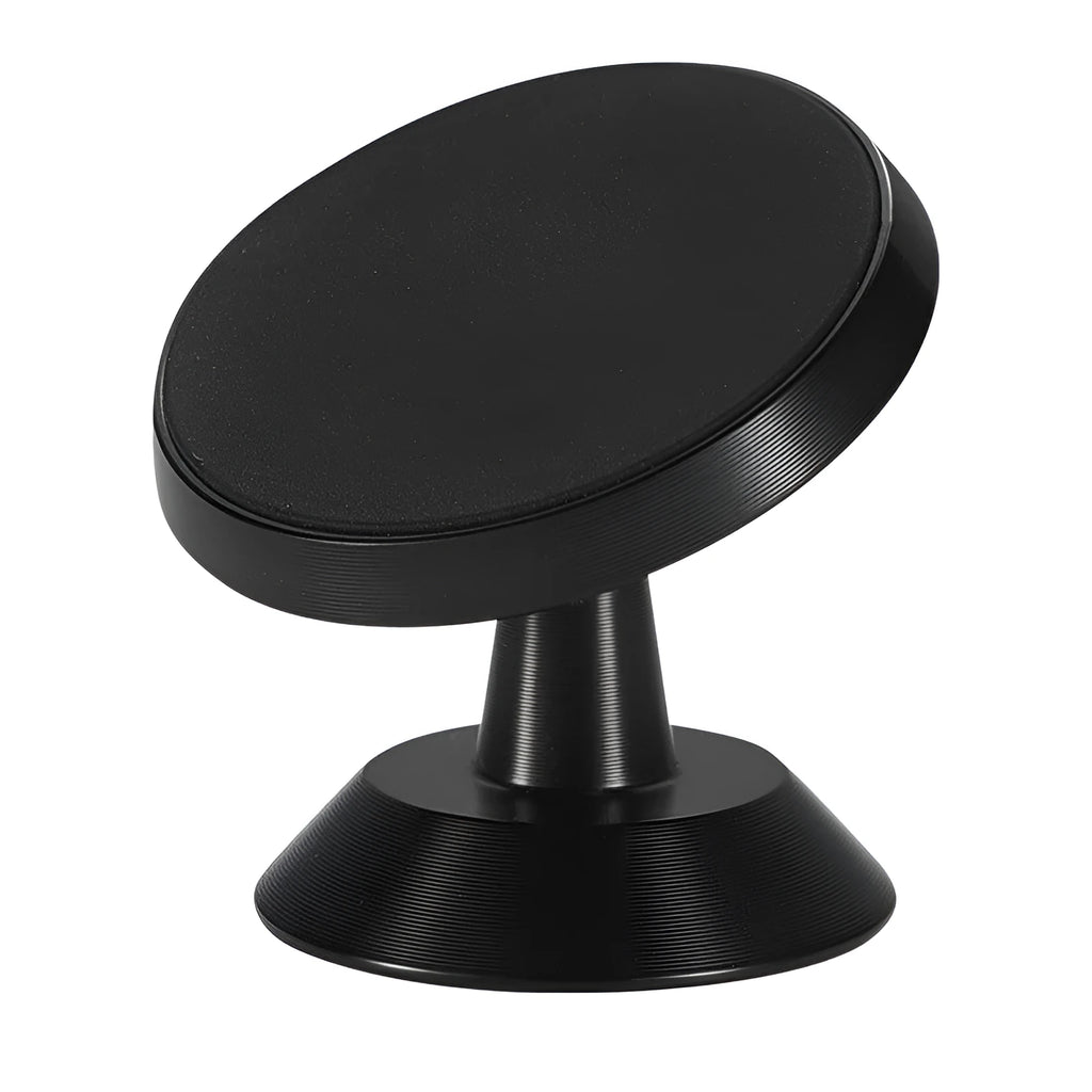 A universal magnetic car phone holder in black, silver, or gold, measuring 35.5mm by 40mm.