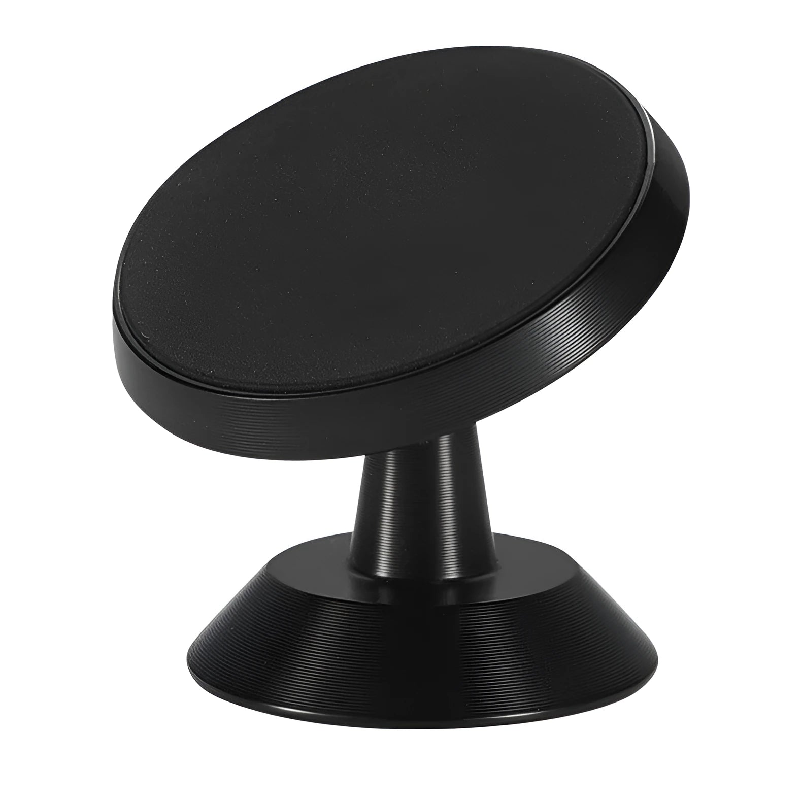 A universal magnetic car phone holder in black, silver, or gold, measuring 35.5mm by 40mm.