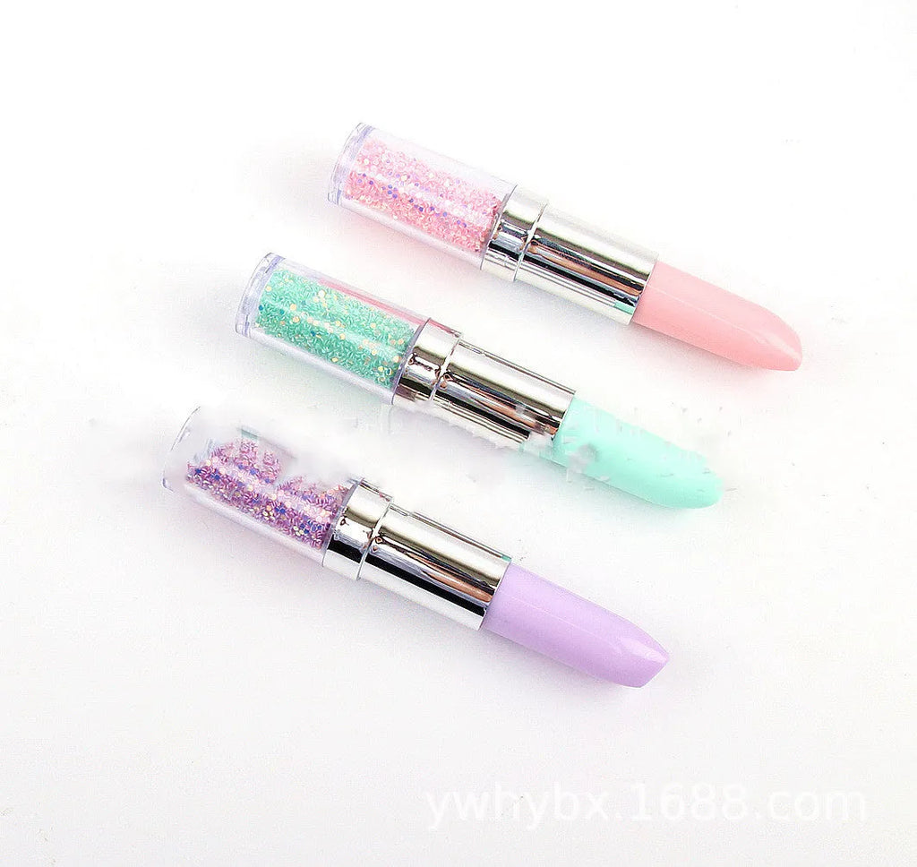 A plastic diamond painting point drill pen for manual diamond placement, shown in pink, purple, and green colour options.