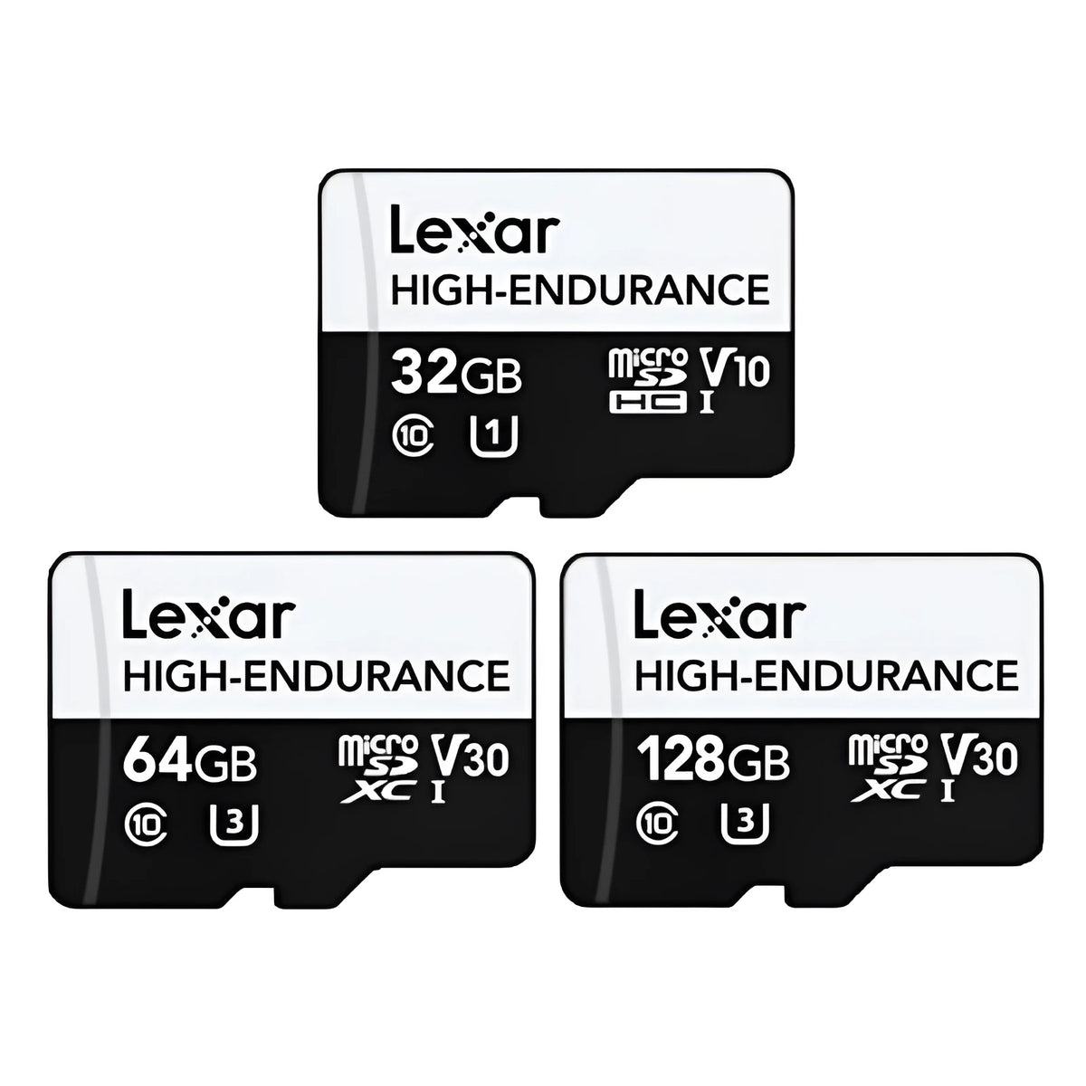TF micro-SD memory card in black and white, 32GB 64GB 128GB, for driving recorder and surveillance camera