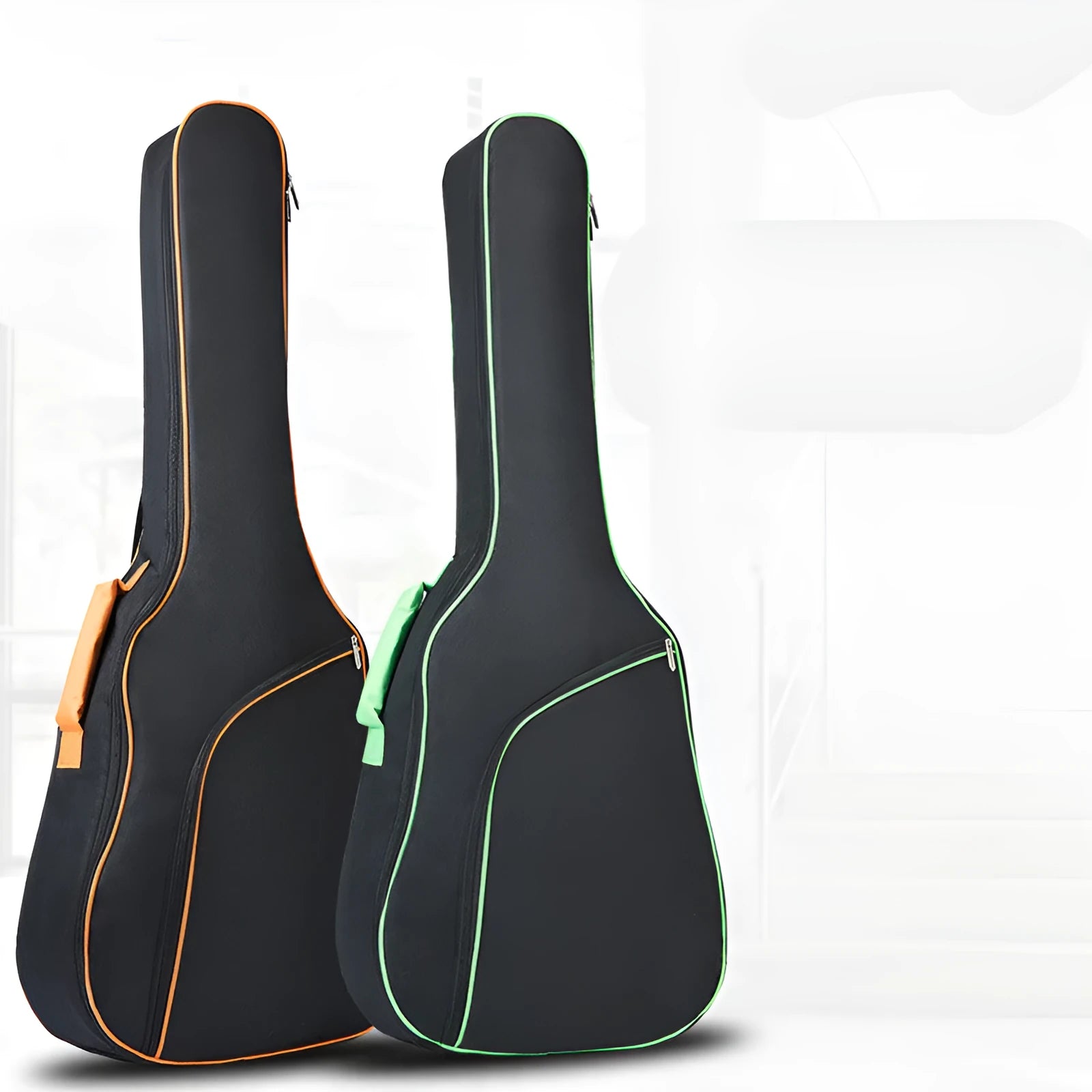 Universal A3 acoustic guitar bag in orange Oxford cloth with double shoulder straps